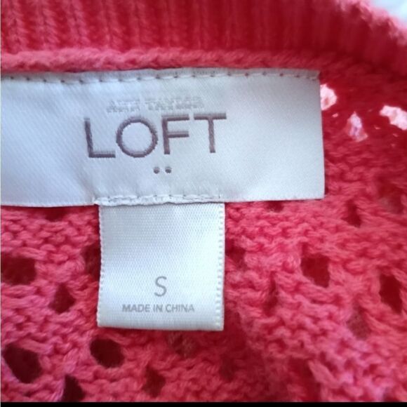 ANN TAYLOR LOFT CORAL SWEATER SZ.S EUC - Picture 3 of 4